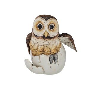 Andrea By Sadek Baby Owl Hatching Figurine 8618 Vintage Collectible Japan